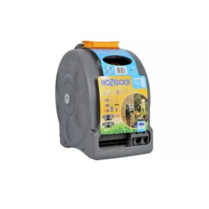 Hozelock 25m Compact Enclosed Garden Hose Reel – Wall Mounted or Freestanding